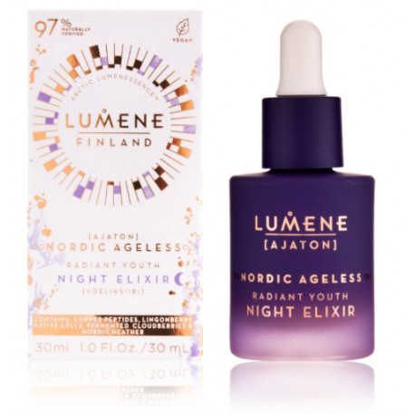 Lumene Ajaton Nordic Ageless Night Elixir ночная сыворотка против морщин для лица