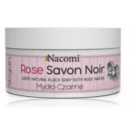 Nacomi Rose Savon Noir looduslik must keha- ja näoseep roosiveega