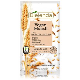 Bielenda Vegan Muesli 2in1 Moisturizing Mask увлажняющая маска для лица и скраб в одном