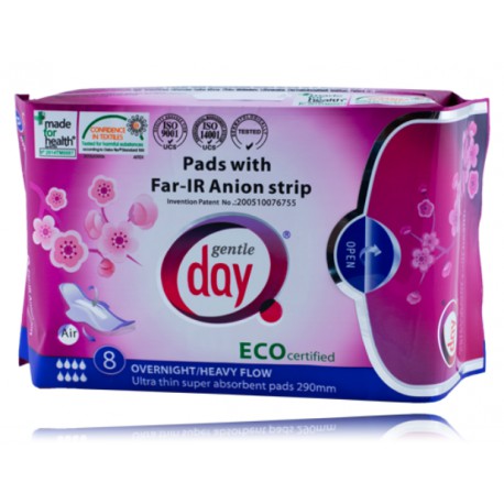 Gentle Day Pads With Far-IR Anion Strip Eco гигиенические прокладки