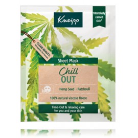 Kneipp Hemp Seed & Patchouli Chill Out успокаивающая тканевая маска для лица