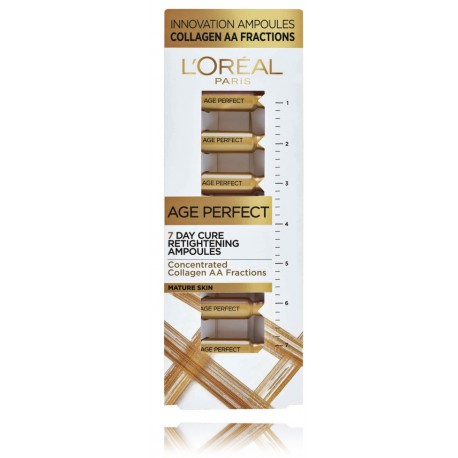 L´Oreal Age Perfect 7 Day Cure pinguldavad kollageeniampullid küpsele nahale