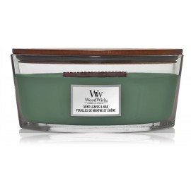 WoodWick Mint Leaves & Oak ароматическая свеча