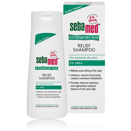 Sebamed Extreme Dry Skin Relief Shampoo 5% Urea uureaga šampoon ülikuivale peanahale