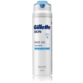 Gillette Skin Ultra Sensitive гель для бритья для чувствительной мужской кожи с маслом ши и витамином Е