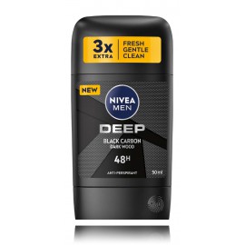 Nivea Men Deep Black Carbon Dark Wood 48H pulk-antiperspirant meestele