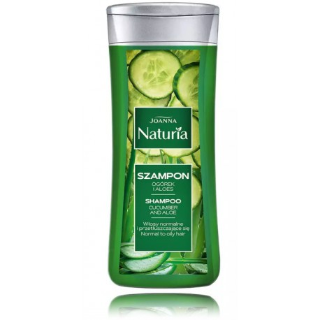 Joanna Naturia Cucumber & Aloe Shampoo šampoon normaalsetele ja rasustele juustele