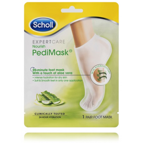 Scholl Expert Care Pedi Mask Nourish питательная маска для ног с алоэ