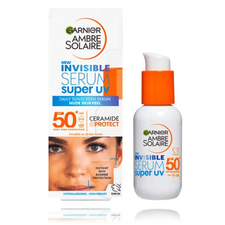 Garnier Ambre Solaire Invisible Super UV Serum SPF50+ päikesekaitseseerum näole