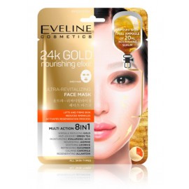 Eveline 24k Gold Nourishing Elixir toitev kangasmask