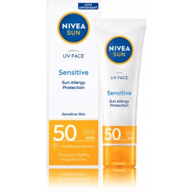 Nivea Sun Sensitive SPF50 kaitsev näokreem tundlikule nahale