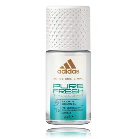 Adidas Active Skin & Mind Pure Fresh 24H Deodorant шариковый дезодорант для женщин