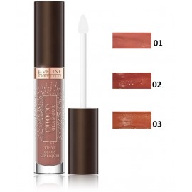 Eveline Choco Glamour Vinyl Gloss Lip Liquid skysti lūpų dažai