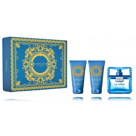 Versace Man Eau Fraiche komplekt meestele (50 ml EDT + 50 ml dušigeel + 50 ml habemeajamisjärgne palsam)