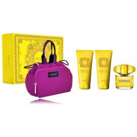 Versace Yellow Diamond  komplekt naistele (90 ml. EDT + 100 ml. dušigeel + 100 ml. ihupiim + kosmeetikakott)