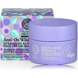 Natura Siberica Professional Anti-Ox Wild Blueberry Overnight Renew Face Cream-Mask näokreem-mask