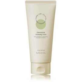 Missha Deep Cleansing Foam Creamy Latte Green Tea valomosios veido putos