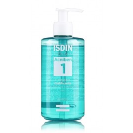 Isdin Teen Skin Acniben Mattifying Cleansing Gel matinį efektą suteikiantis valomasis veido gelis