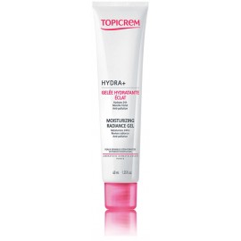 Topicrem Hydra+ Moisturizing Radiance Gel drėkinantis spindesio suteikiantis veido gelis sausai odai