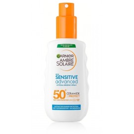 Garnier Ambre Solaire Sensitive Advanced Spray SPF50+ Ceramide Protect спрей солнцезащитный крем