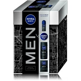 Nivea Men Deep Feeling Ready rinkinys vyrams (losjonas 100 ml.+dušo gelis 250 ml.+kremas 75 ml.+antiperspirantas 50 ml.)