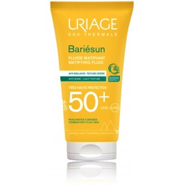 Uriage Bariesun Matting Fluid SPF50+ matistav kaitsevedelik rasusele ja sega nahale