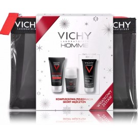 Vichy Homme Structure Force rinkinys vyrams (rutulinis antiperspirantas 50 ml. + kremas nuo raukšlių 50 ml. + dušo gelis 200 ml.)