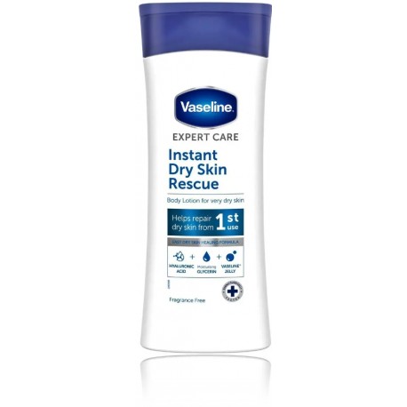 Vaseline Instant Dry Skin Rescue kehakreem kuivale nahale