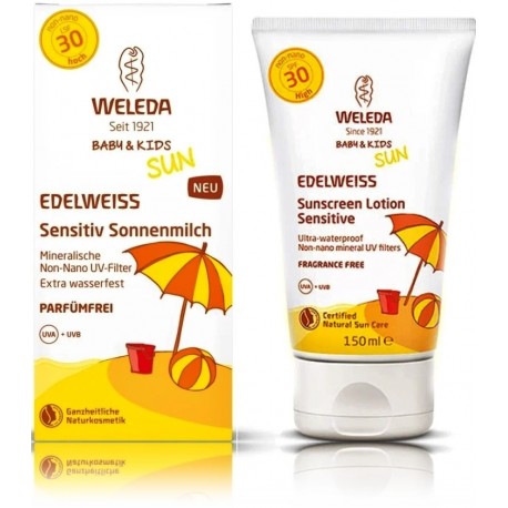 Weleda Sun Baby & Kids SPF30 kaitsekreem lastele ja beebidele