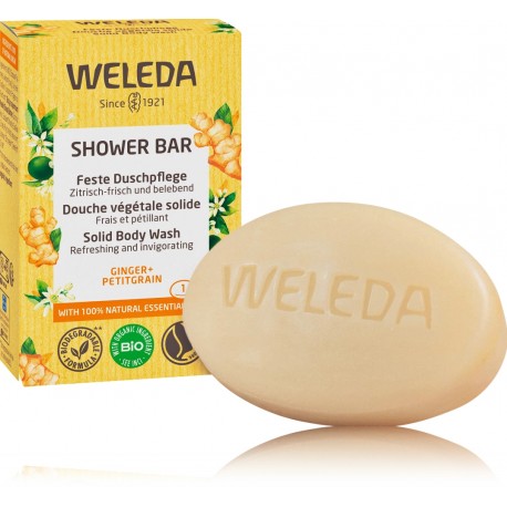 Weleda Shower Bar tahke kehapesu ingveriga