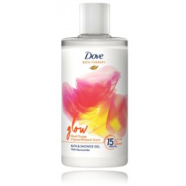 Dove Bath Therapy Glow Blood Orange & Spiced Rhubarb Bath & Shower Gel vonios ir dušo gelis