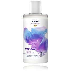 Dove Bath Therapy Renew Wild Violet & Pink Hibiscus Bath & Shower Gel гель для ванны и душа