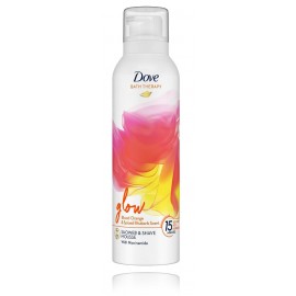 Dove Bath Therapy Glow Shower & Shave Mousse dušo ir skutimosi putos viename