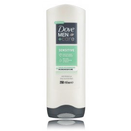 Dove Men + Care Sensitive 3 in 1 Shower Gel jautrios odos dušo gelis vyrams