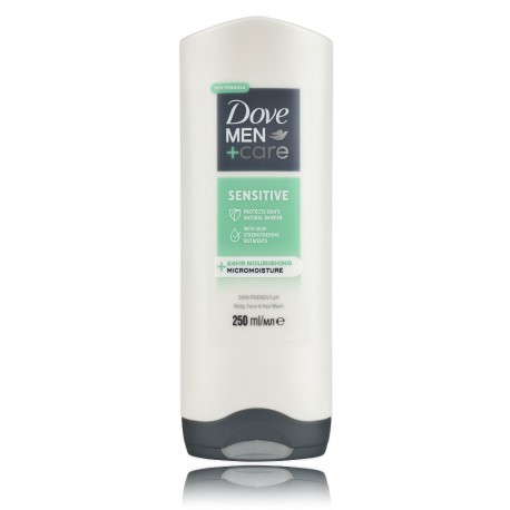 Dove Men + Care Sensitive 3 in 1 Shower Gel dušigeel meestele