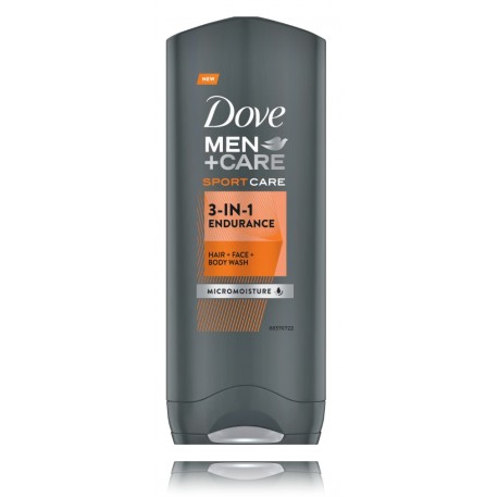 Dove Men + Care Sport Care Endurance 3in1 Shower Gel гель для душа для мужчин