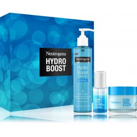 Neutrogena Hydro Boost odos priežiūros rinkinys (dieninis gelis 50 ml. + serumas 15 ml. + valomasis gelis 200 ml.)