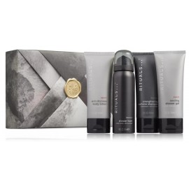 Rituals Homme rinkinys vyrams (dušo putos 50 ml. + dušo gelis 70 ml. + šampūnas 70 ml. + kūno losjonas 70 ml.)