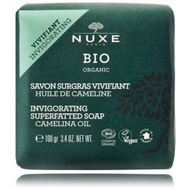 Nuxe Bio Organic Invigorating Superfatted Soap Camelina Oil органическое мыло для лица и тела