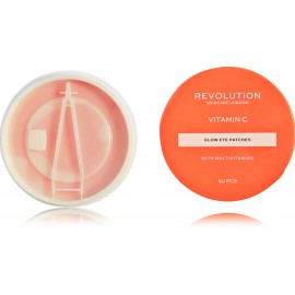 Revolution Skincare Vitamin C Glow Eye Patches švytėjimo suteikianti šviesinanti paakių kaukė