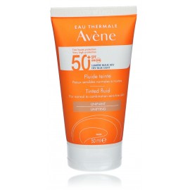 Avène Sun Tinted Fluid SPF50+ тонирующий защитный флюид для нормальной/комбинированной/чувствительной кожи лица