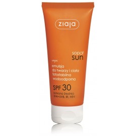 Ziaja Sopot Sun Emulsion SPF30 apsauginė emulsija nuo saulės veidui ir kūnui