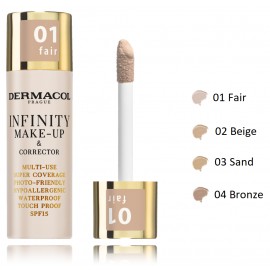 Dermacol Infinity Make-up & Corrector основа для макияжа и консилер 2 в 1