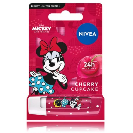 Nivea Disney Cherry Cupcake Minnie Mouse lūpų balzamas