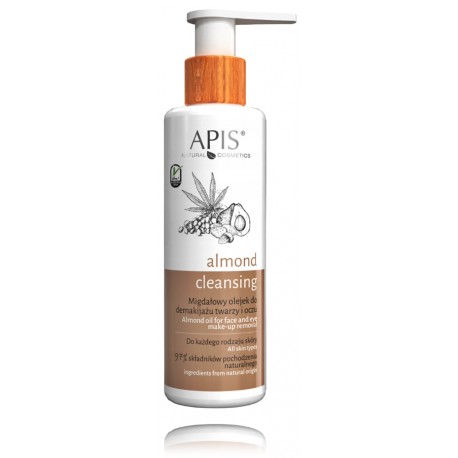 Apis Almond Cleansing Almond Oil for Face and Eye Make-up Removal масло для снятия макияжа с лица и глаз