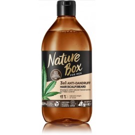 Nature Box For Men 3in1 Anti-Dandruff Hair, Scalp, Beard шампунь мужской против перхоти для волос, кожи головы и бороды