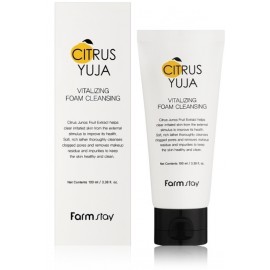 FarmStay Citrus Yuja Vitalizing Foam Cleansing освежающая очищающая пенка для лица