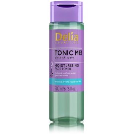 Delia Cosmetics Tonic Me! Moisturizing увлажняющий тоник для лица для чувствительной, сухой и склонной к куперозу кожи