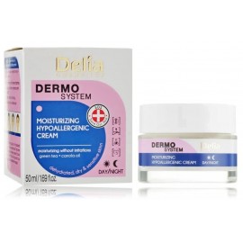 Delia Cosmetics Dermo System Moisturizing Cream дневной и ночной увлажняющий гипоаллергенный крем для лица