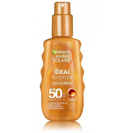 Garnier Ambre Solaire Ideal Bronze Milk-In-Spray SPF50 päikesekaitsepiim